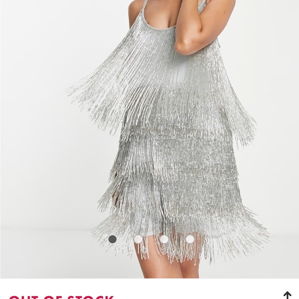 ASOS DESIGN FRINGE MINI - simply gorgeous!! You can feel the weighted quality! - Picture 5 of 17